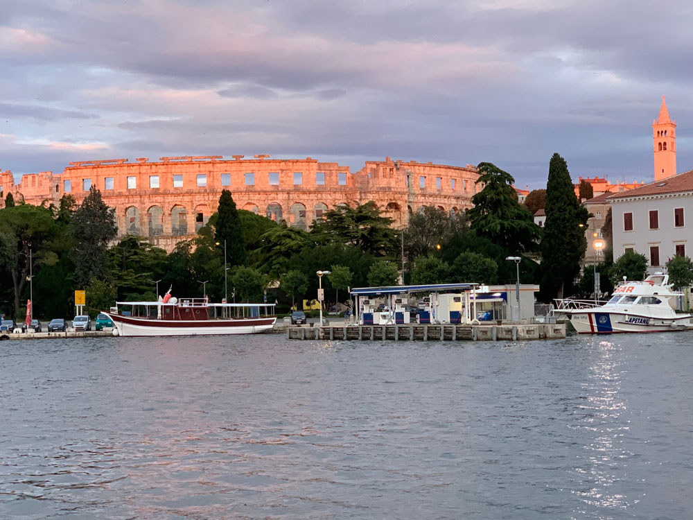 Das Amphitheater in Pula Kölner Yacht Club - Reisebericht Koratien 2020