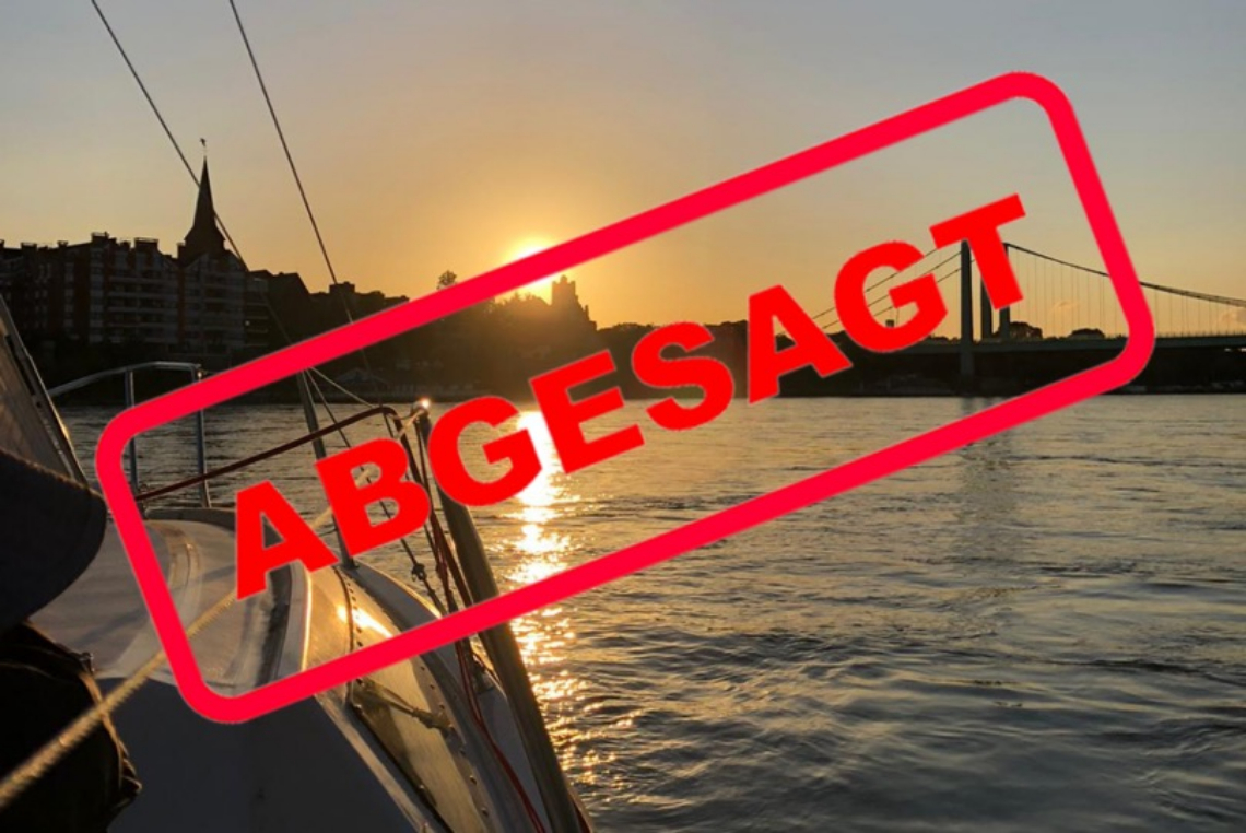 Absegeln auf dem Rhein - Abgesagt!